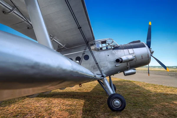 Biplane Ready Take — Stock Photo, Image