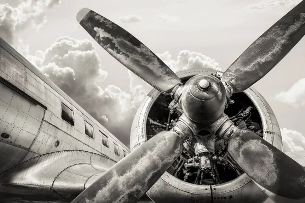 Έλικα Ιστορικού Αεροσκάφους — Φωτογραφία Αρχείου