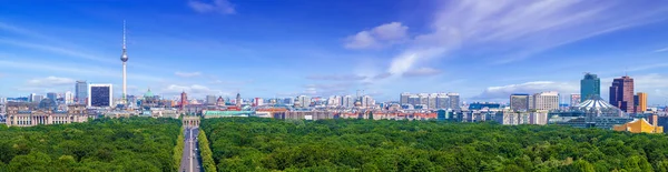 Vista Panorâmica Para Centro Cidade Berlin — Fotografia de Stock