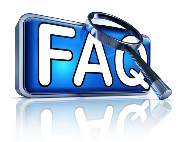 FAQ icon — Stock Photo, Image