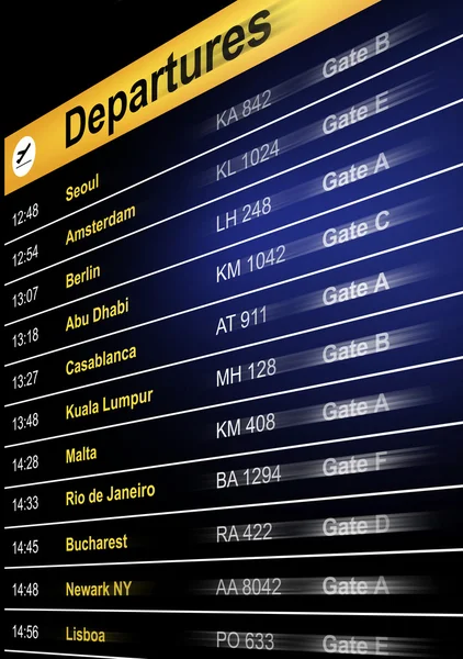 Departures — Stock Photo, Image