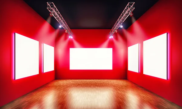Fundal expoziție roșie — Fotografie, imagine de stoc