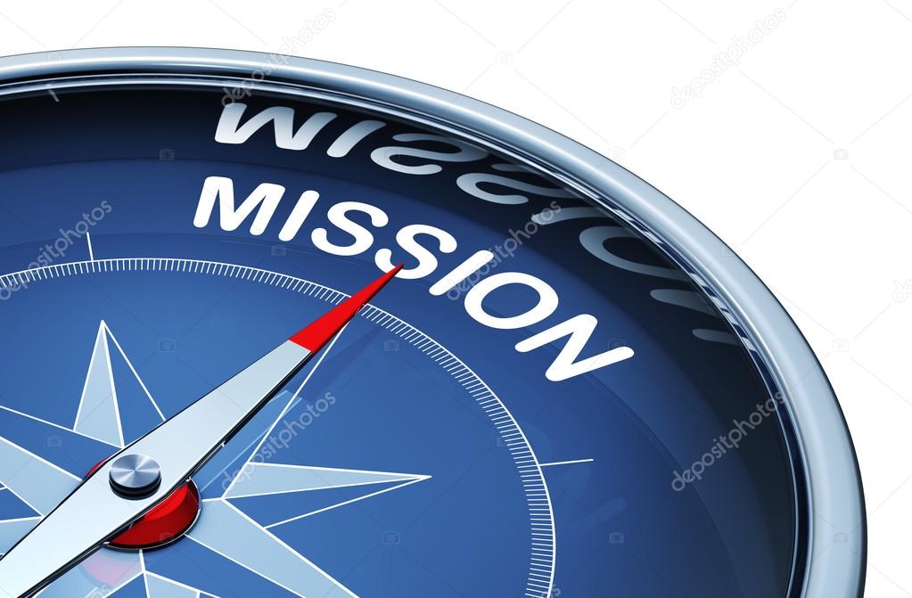 Blue mission compass Stock Photo by ©FrankPeters 89388468