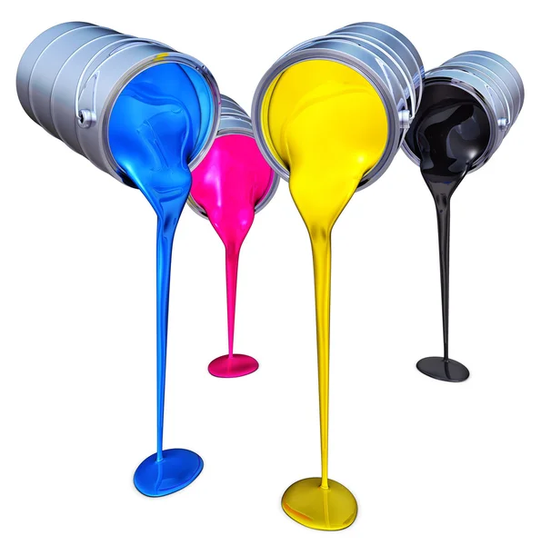 CMYK színek koncepció — Stock Fotó