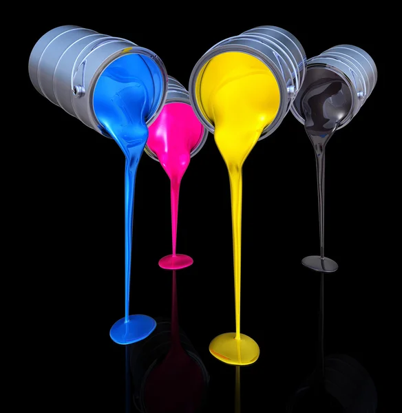 CMYK színek koncepció — Stock Fotó