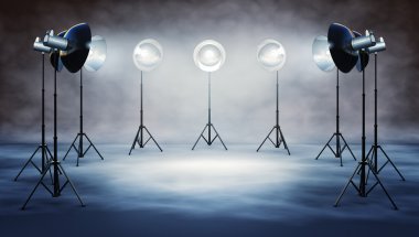 gri studio arka plan