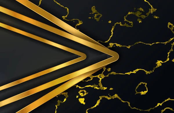 Fundo Luxo Decoração Mármore Abstrato Padrão Dourado Luxury Black Gold —  Vetores de Stock