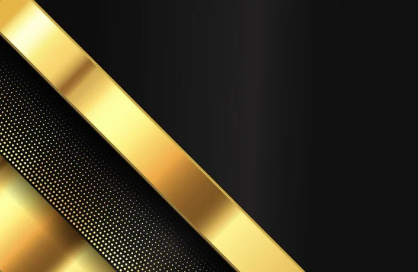 Parlak Altın Elementli Geometrik Arkaplan Altın Noktalarla Dokulu Altın Şekillerin — Stok Vektör