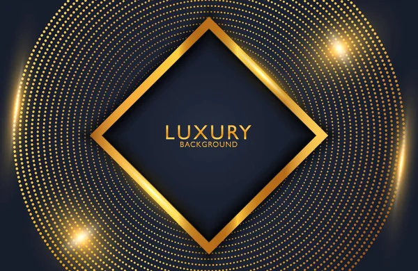 Luxo Elegante Abstrato Preto Brilhante Fundo Geométrico Ouro —  Vetores de Stock