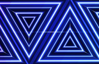 Geçmişe dönük parlak neon geometrik arkaplan