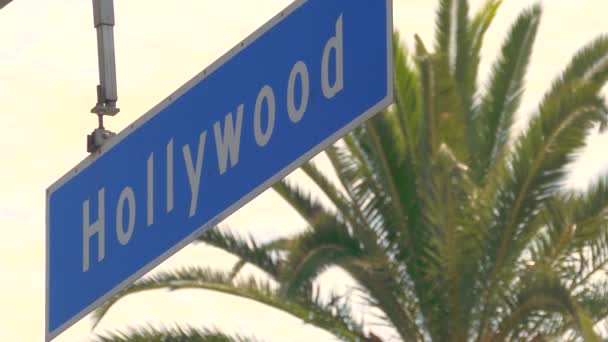 Hollywood Road Sign — Stock Video