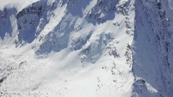 Paysage aérien de la chaîne de montagnes — Video