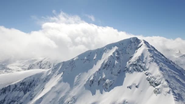 Paysage aérien de la chaîne de montagnes — Video