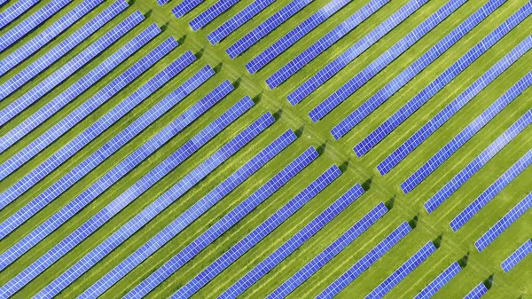 New Led Technology Perovskites Footage Solar Panels Field Solar Powered 스톡 사진