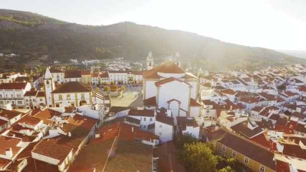 Wunderschönes Stadtbild aus der Luft — Stockvideo