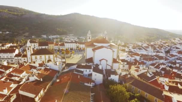 Hermosa vista aérea Cityscape — Vídeo de stock