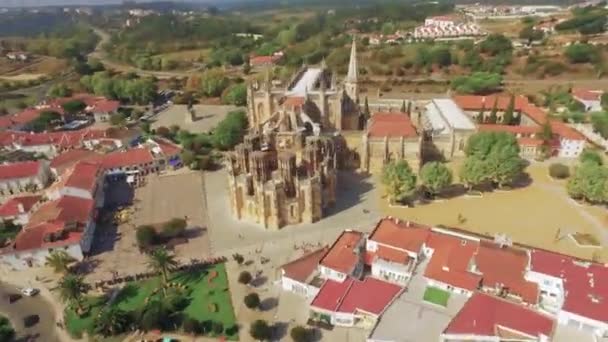 Iglesia de Batalha en Portugal, lugar histórico — Vídeos de Stock