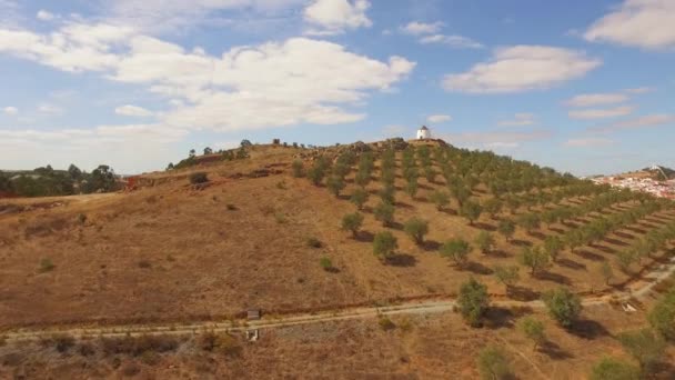 Krásná krajina a panoráma města v Portugalsku — Stock video