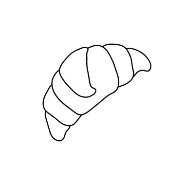 Kek yuvarlama ikonu. Çizim, beyaz arkaplanda izole edilmiş. 