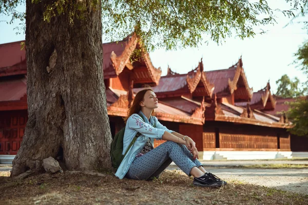 Reiziger. Mandalay, Myanmar (Burma) — Stockfoto