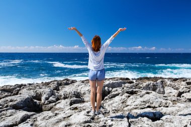 Akdeniz kıyısında özgürlük hissi