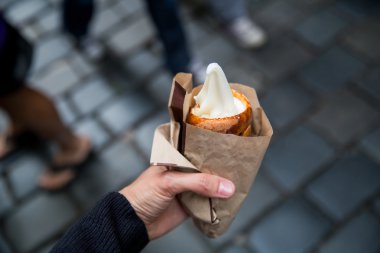Taze Iştah açıcı Trdlo veya Trdelnik - Geleneksel Ulusal Çek 