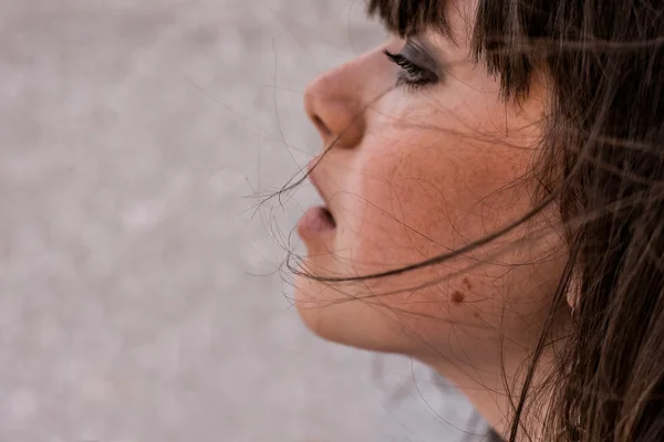 Retrato de arte de la chica modelo de moda — Foto de Stock