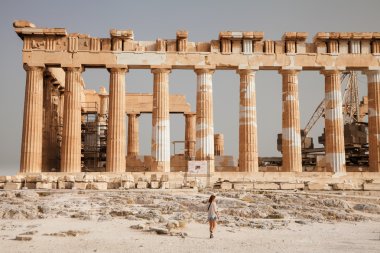 Atina, Yunanistan Acropolis yakınındaki turistik
