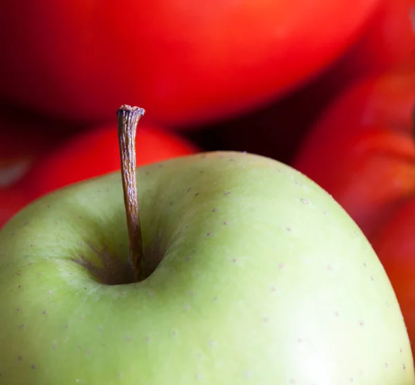 Grüner Apfel Nahaufnahme — Stockfoto