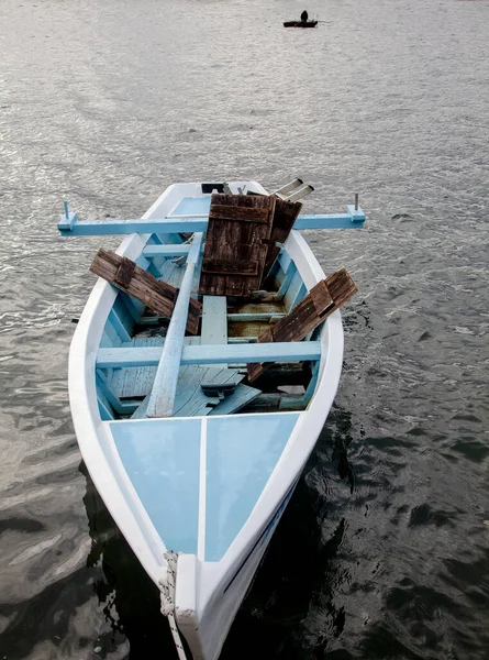 Barco Pesca Indígena Nin Zadar Croácia — Fotografia de Stock