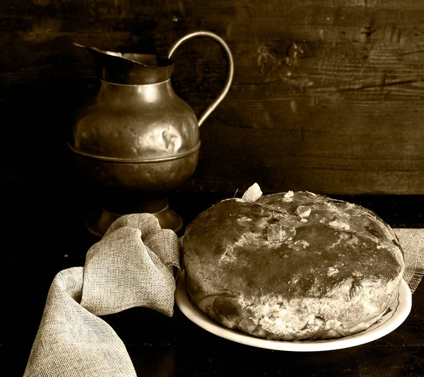 Heerlijk Natuurlijk Esthetisch Gebakken Brood — Stockfoto