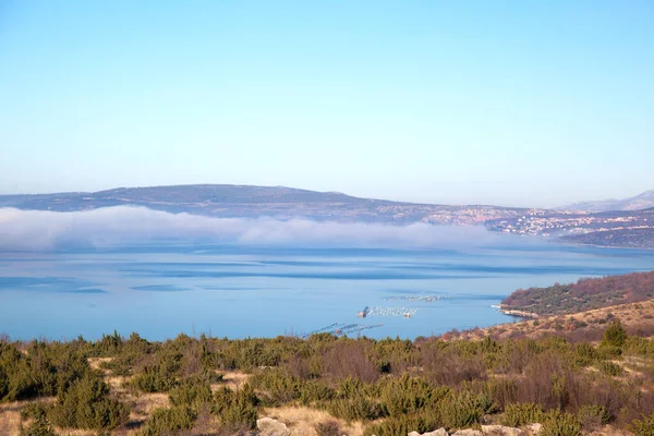 Utsikt Över Det Blå Havet Och Bukten — Stockfoto