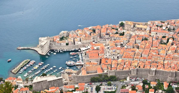 Dubrovnik Een Toeristische Stad Kroatië Uitzicht Oude Stad — Stockfoto