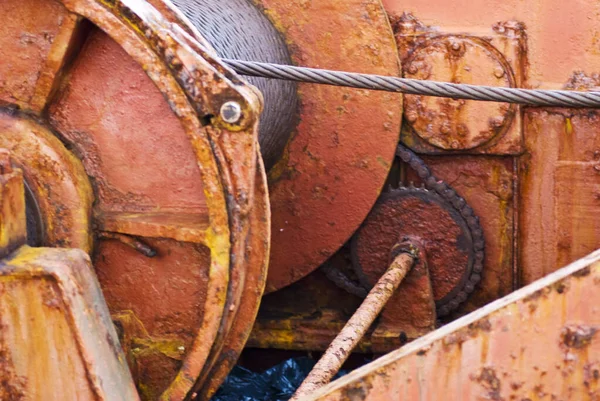 Detalhe Velho Navio Ferro — Fotografia de Stock