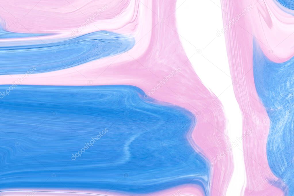 Transgender colors in marble abstract background texture. Graphic pattern with blue, pink, white color to use for backdrop floor ceramic counter tile interior and fabric.