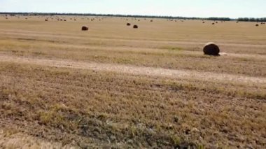 Sahada saman ruloları var.