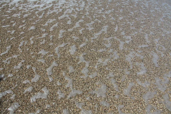 Nära Utsikt Över Marken Stranden — Stockfoto