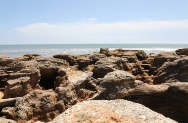 Kuzey Florida 'nın Atlantik kıyısındaki Flagler Plajı