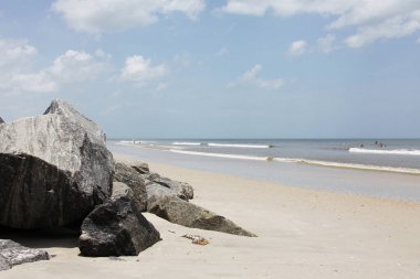 Kuzey Florida 'nın Atlantik kıyısındaki St. Augustine Sahili