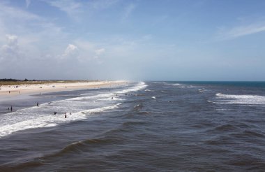 Kuzey Florida 'nın Atlantik kıyısındaki St. Augustine Sahili
