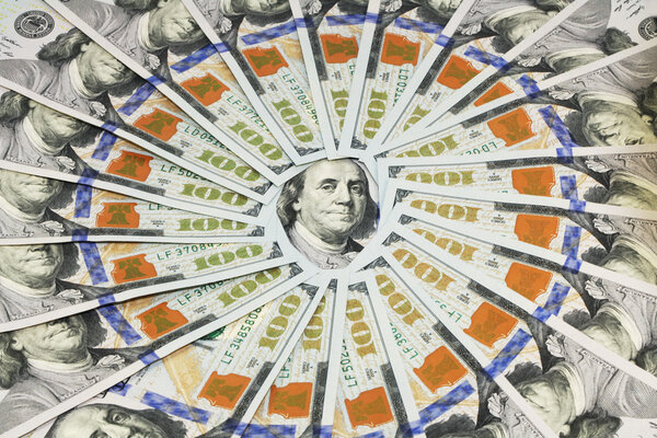 Close up of US currency