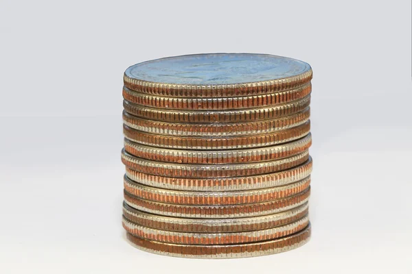 Zblízka amerických mincí — Stock fotografie