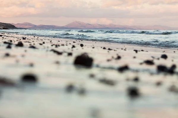 Beautiful Corralejo Beach Photo Taken Ground Space Put Your Advertising Stock Image