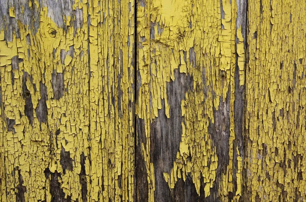 Peeling yellow paint — Stock Photo, Image