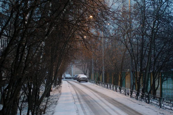 Passage Courtyard Winter Morning — Stock Photo, Image