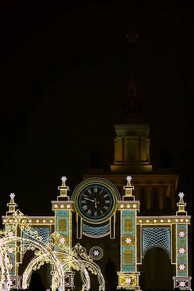 Diseños Navidad Con Iluminación Brillante — Foto de Stock