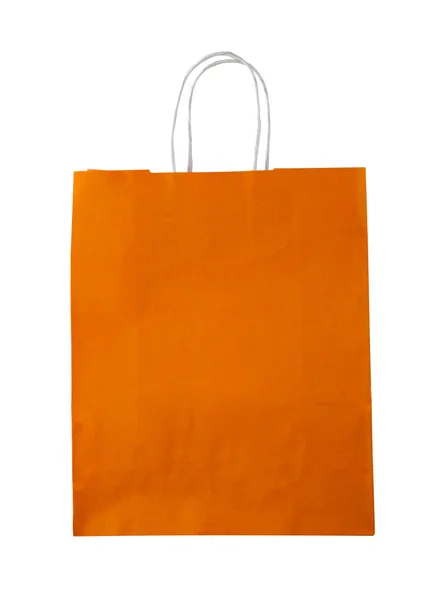 Orange shopping bag. — Stock Photo, Image