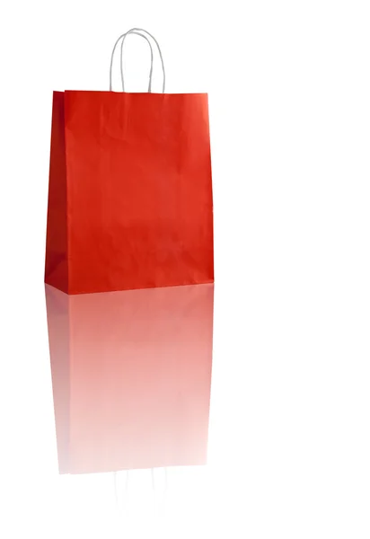 Red shopping bag — Stock Photo, Image