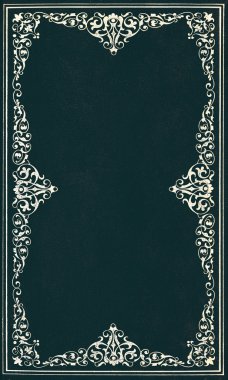 Beyaz ve siyah deri kapağı 