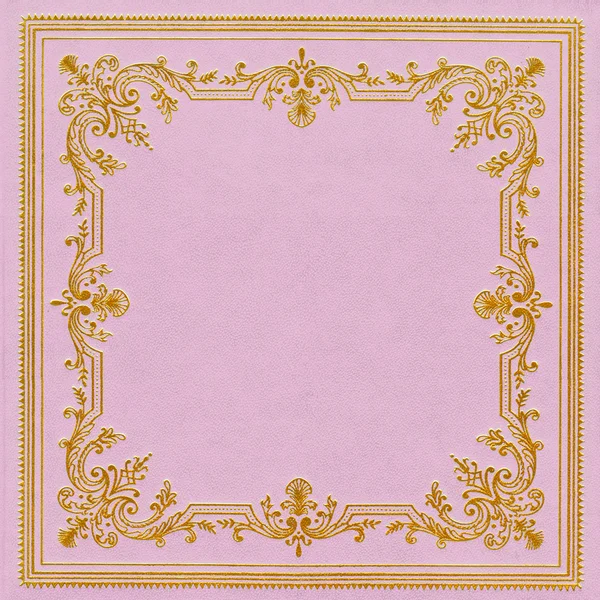 ピンクの革のカバー — ストック写真
